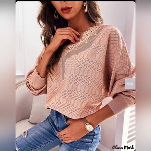 Olivia Mark fishnet hollow out sweater